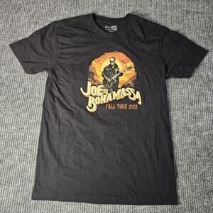 Joe Bonamassa Shirt Mens Medium Black Fall Tour 2023 Concert Tee Rock Music